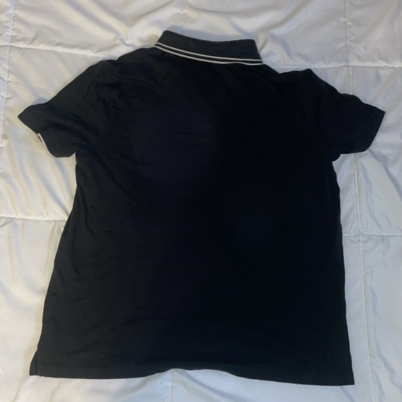 MICHAEL KORS MENS BLACK DRESSY POLO SHIRT - Picture 4 of 4